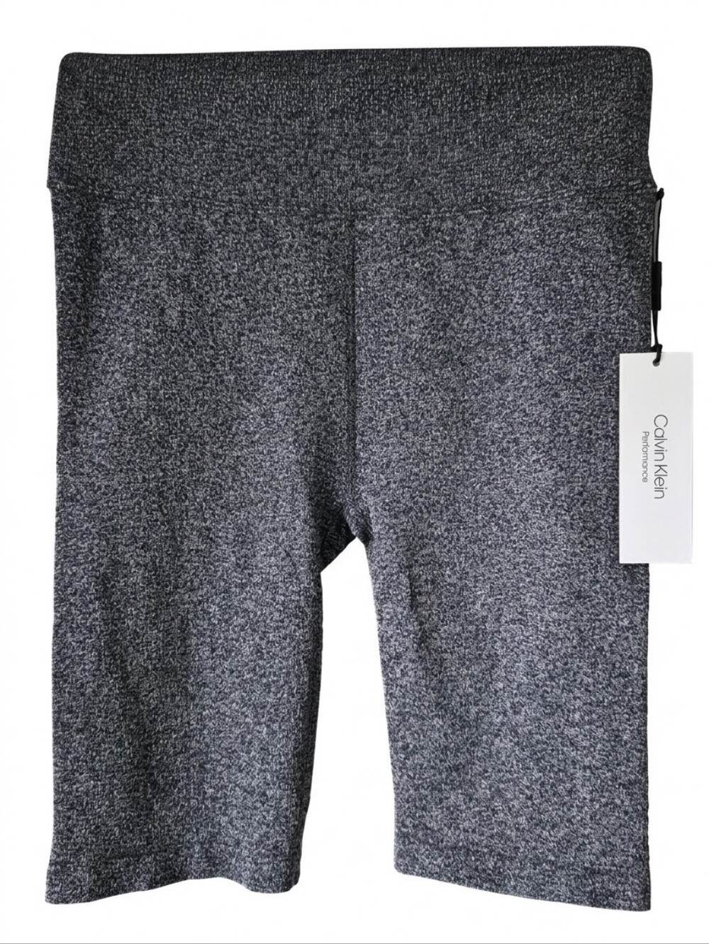 NWT Calvin Klein Performance Gray Heathered Biker Shorts - Size Small